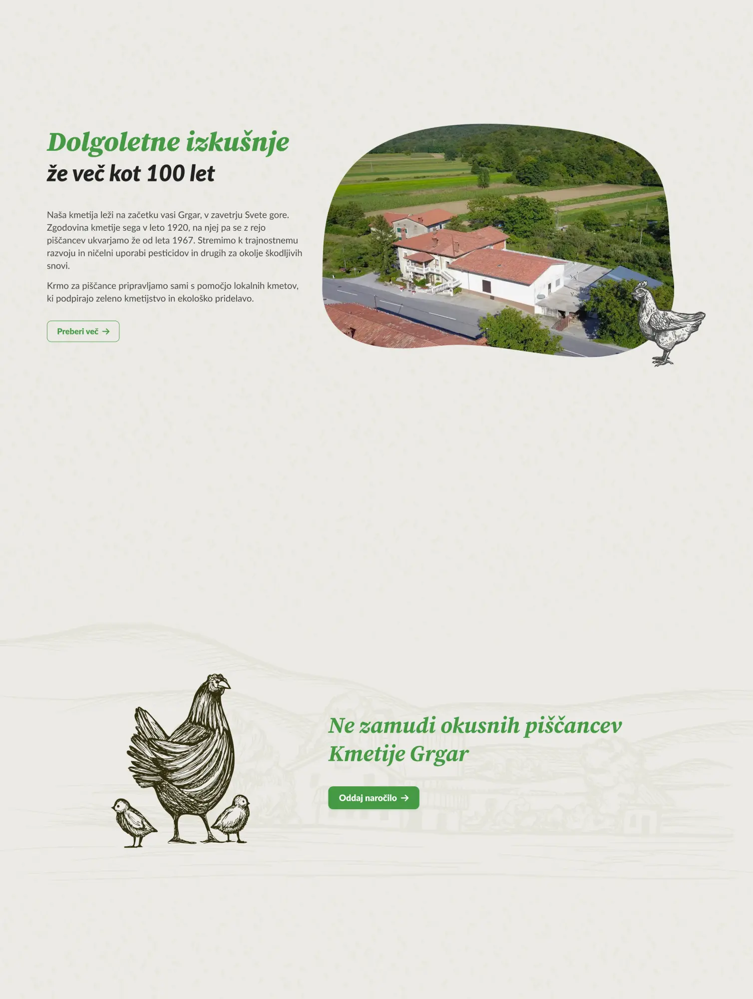 Grgar Farm Website